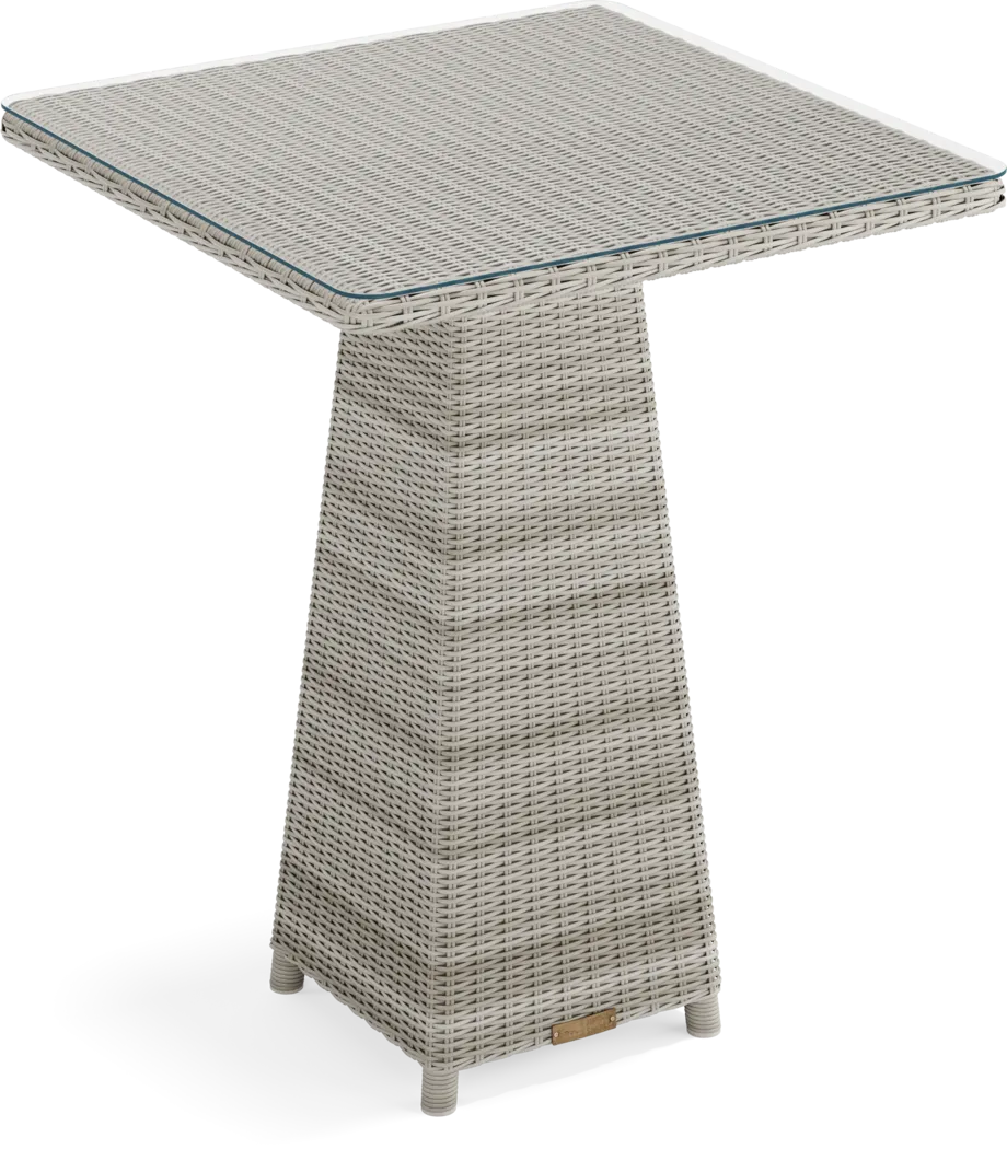 Patmos Gray Wicker 5 Pc 36 in. Square Bar Height Outdoor Dining Set - Thumbnail - Image 5