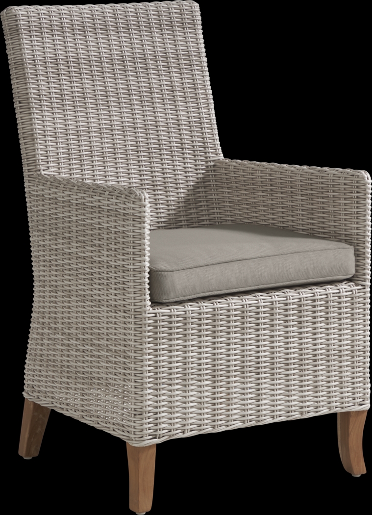 Patmos Gray Outdoor Arm Chair - Thumbnail - Image 2