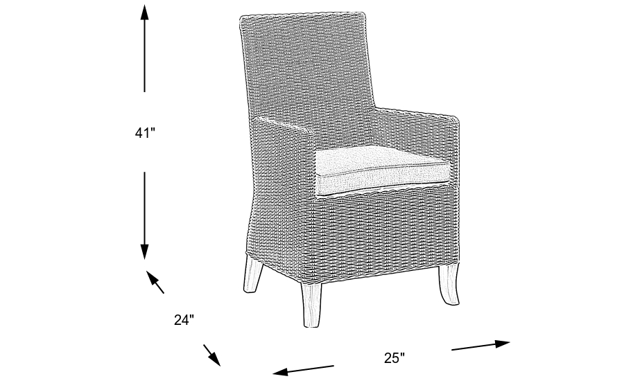 Dimension Image. Please refer to the Dimension Tab on this page for dimension details.