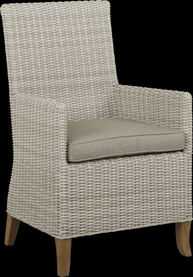 Patmos Gray Outdoor Arm Chair - Thumbnail - Image 1