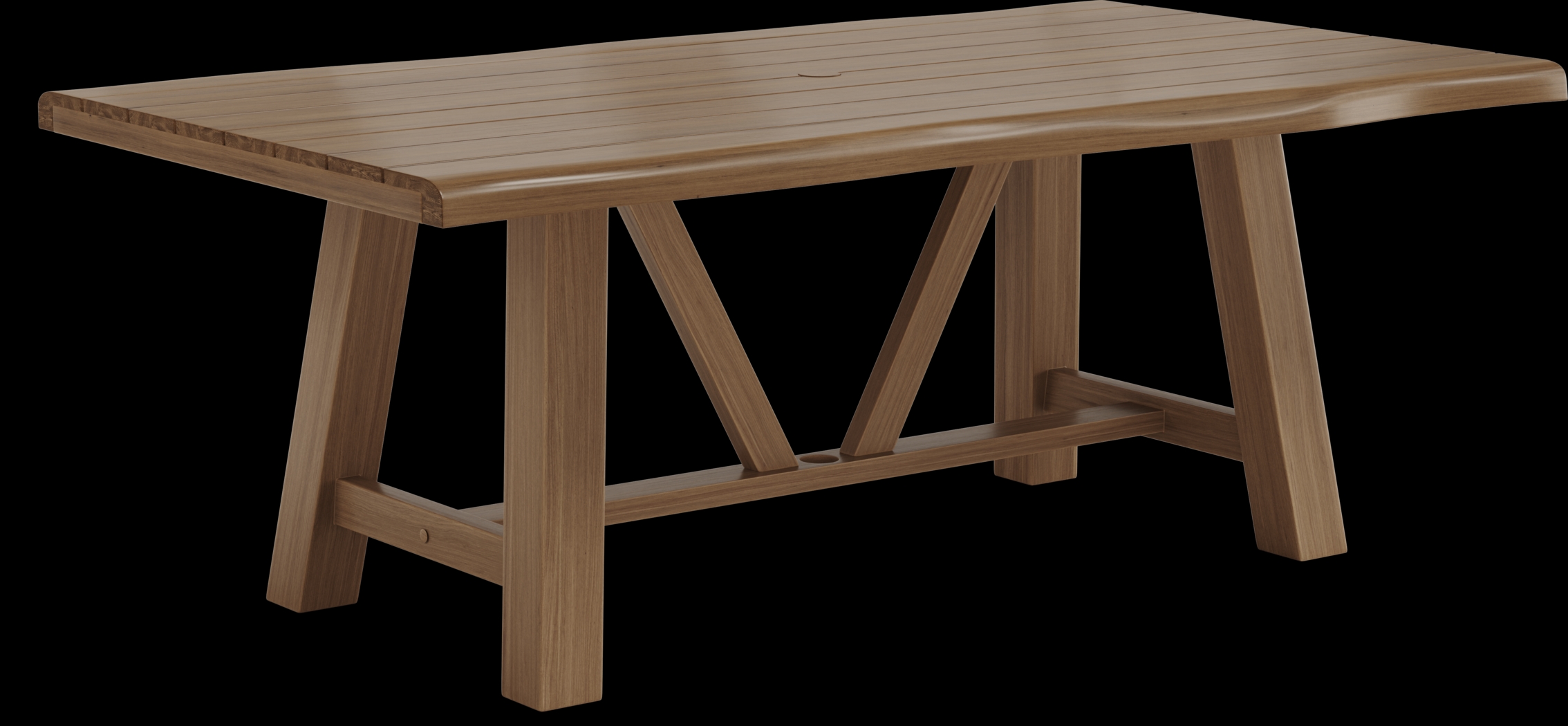 Patmos Tan 5 Pc 78 in. Rectangle Outdoor Dining Set With Twine Cushions - Thumbnail - Image 2