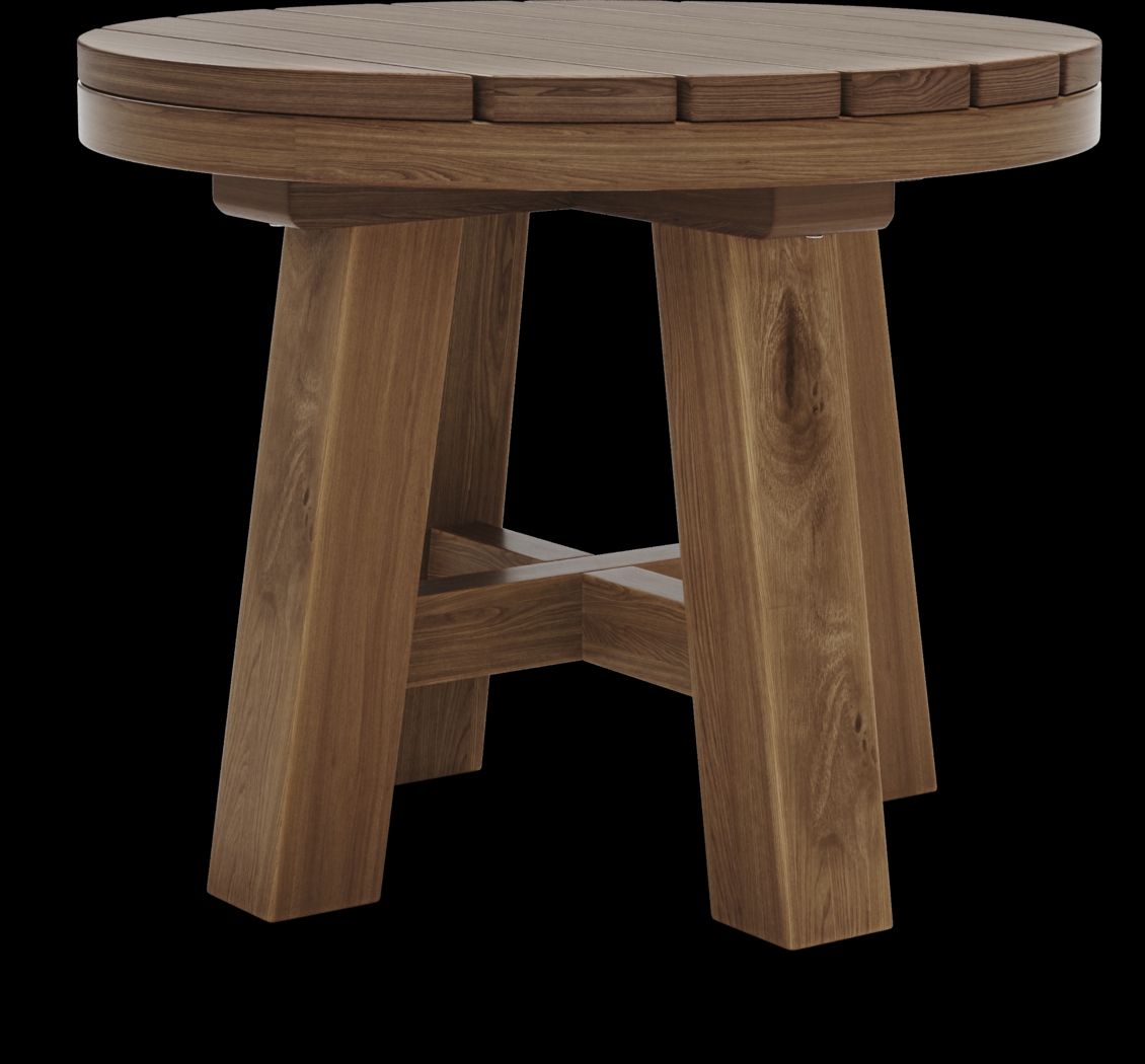 Patmos Tan Outdoor End Table - Thumbnail - Image 2