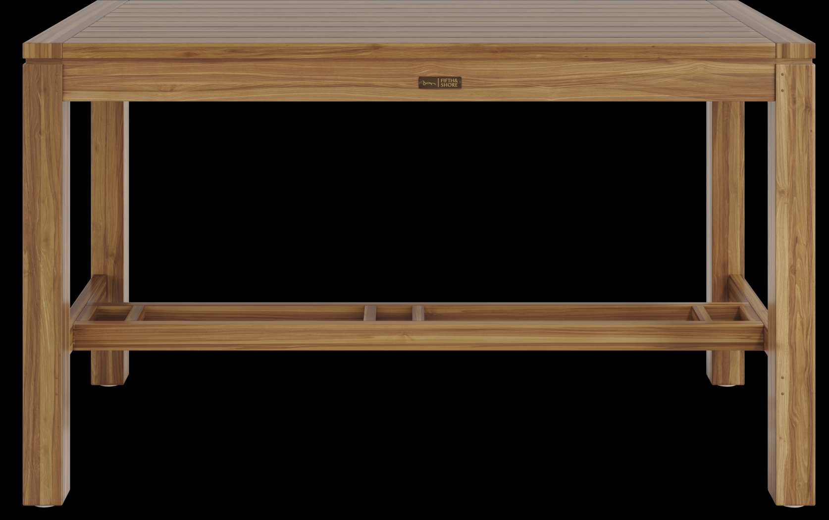 Patmos Teak 71 in Rectangle Bar Height Dining Table - Thumbnail - Image 3