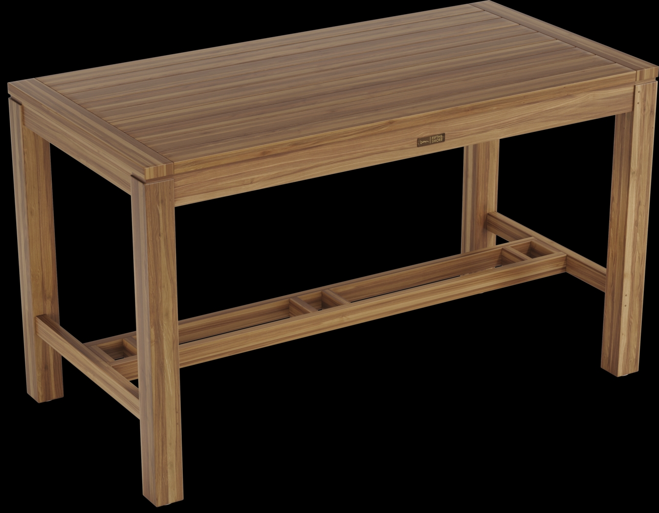 Patmos Teak 71 in Rectangle Bar Height Dining Table - Thumbnail - Image 4