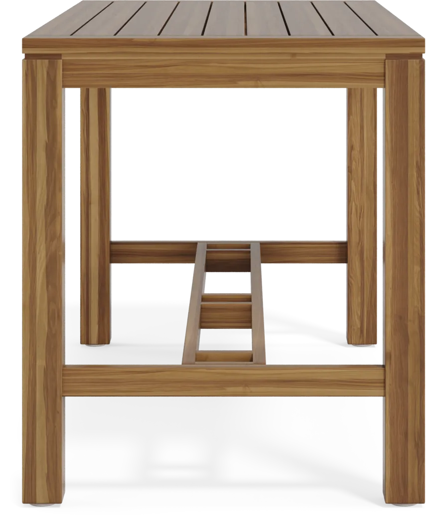 Patmos Teak 71 in Rectangle Bar Height Dining Table - Image 5