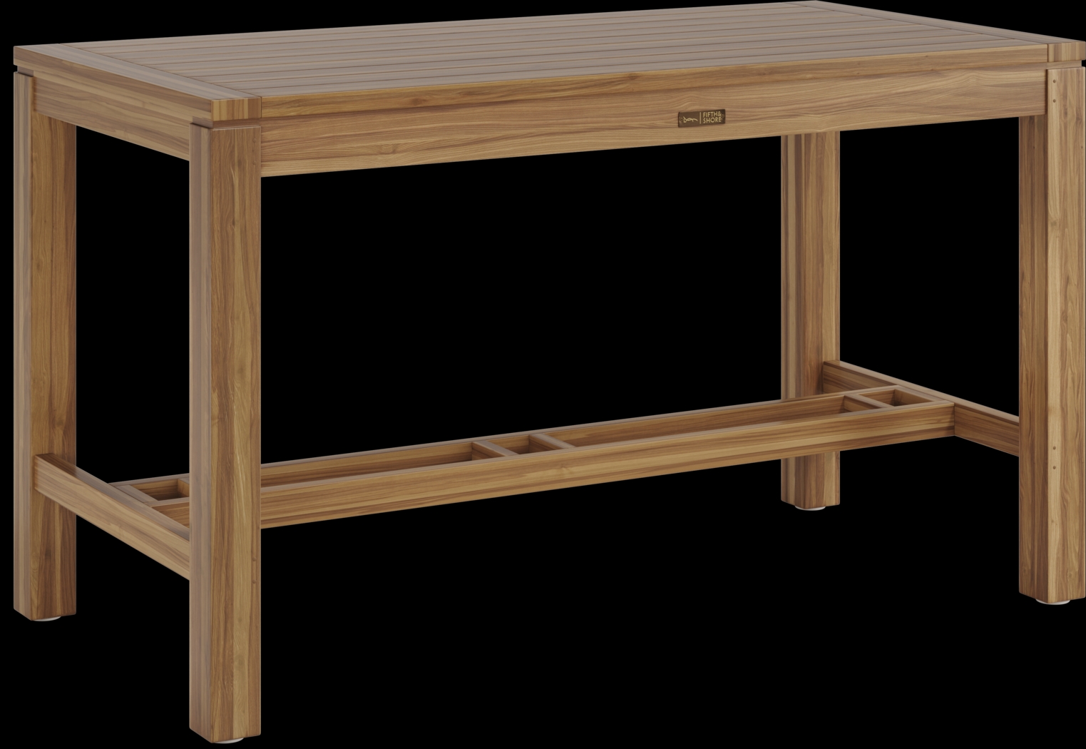 Patmos Teak 71 in Rectangle Bar Height Dining Table - Thumbnail - Image 1