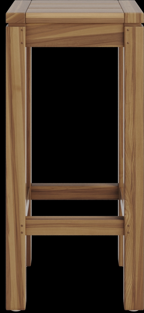 Patmos Teak Outdoor Barstool - Thumbnail - Image 3