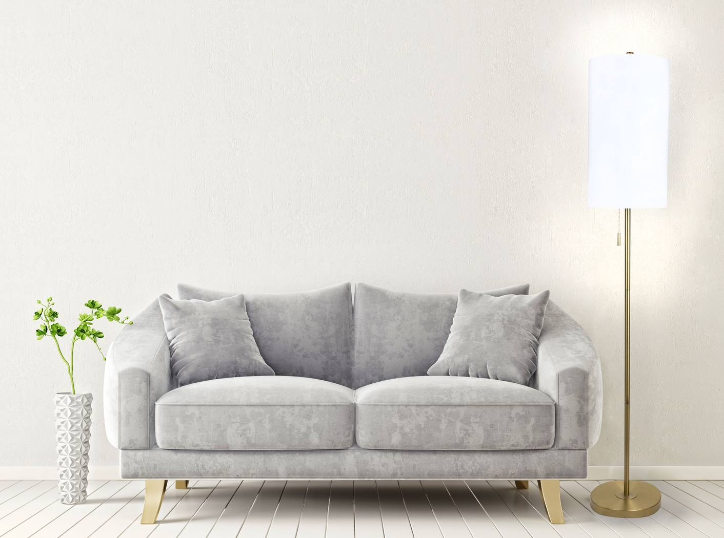 Patricia Boulevard Gold Floor Lamp - Thumbnail - Image 4