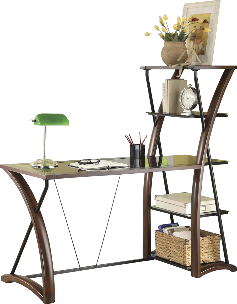 Patrick Cherry Bookcase Desk - Thumbnail - Image 1