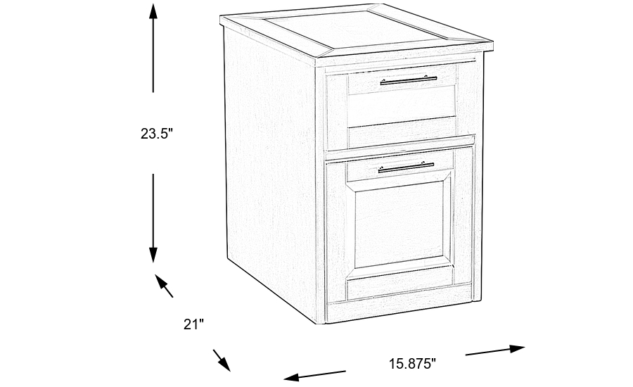 Dimension Image. Please refer to the Dimension Tab on this page for dimension details.