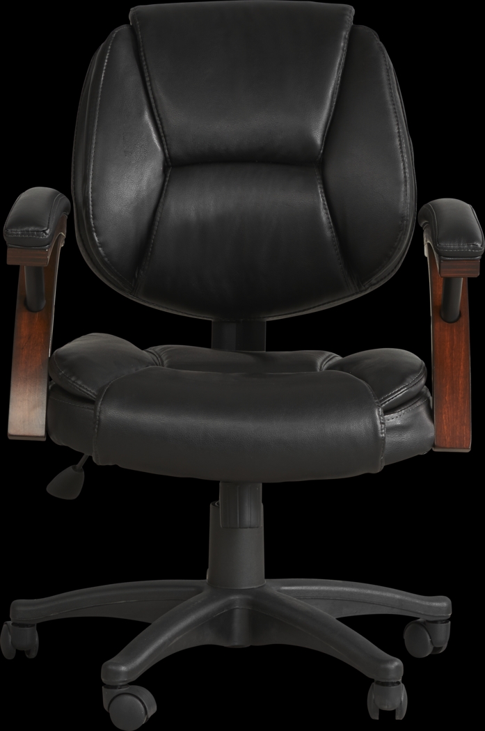 Patrick II Dark Cherry Desk Chair - Thumbnail - Image 2