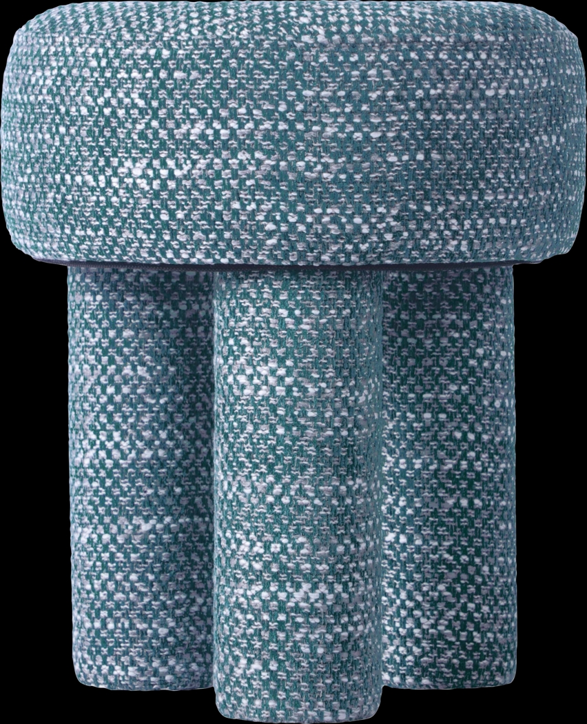Pattyton Teal Accent Stool - Thumbnail - Image 4
