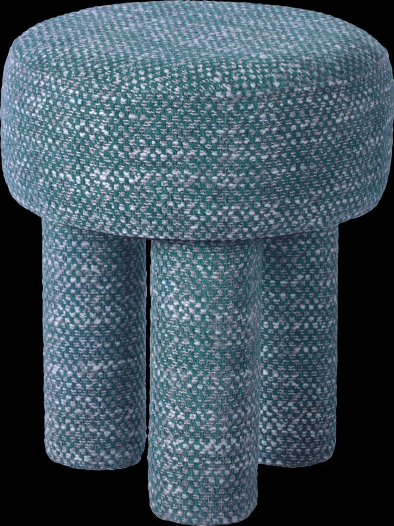 Pattyton Teal Accent Stool - Thumbnail - Image 1