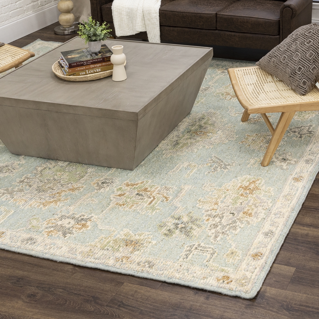 Paukett Blue 8' x 10' Rug - Thumbnail - Image 9