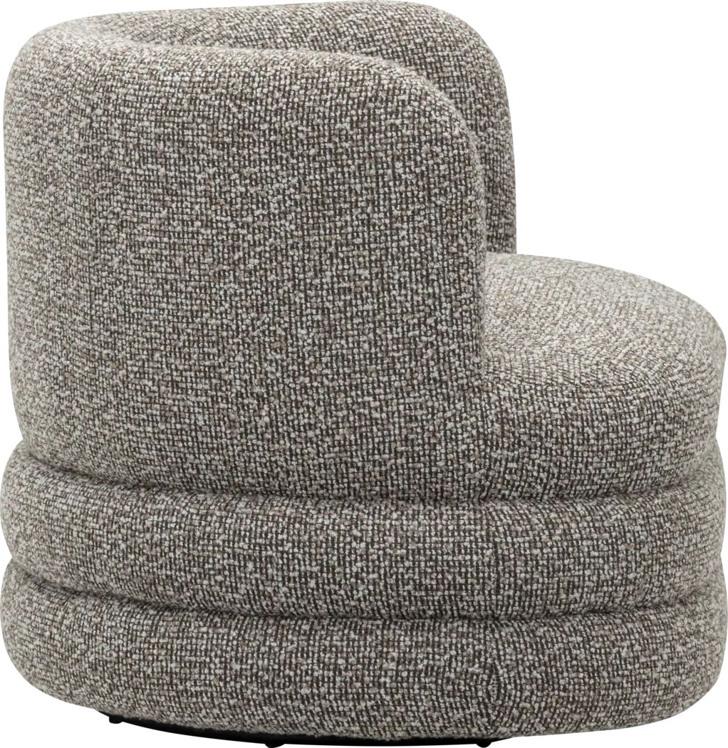 Paulo Gray Swivel Accent Chair - Thumbnail - Image 4