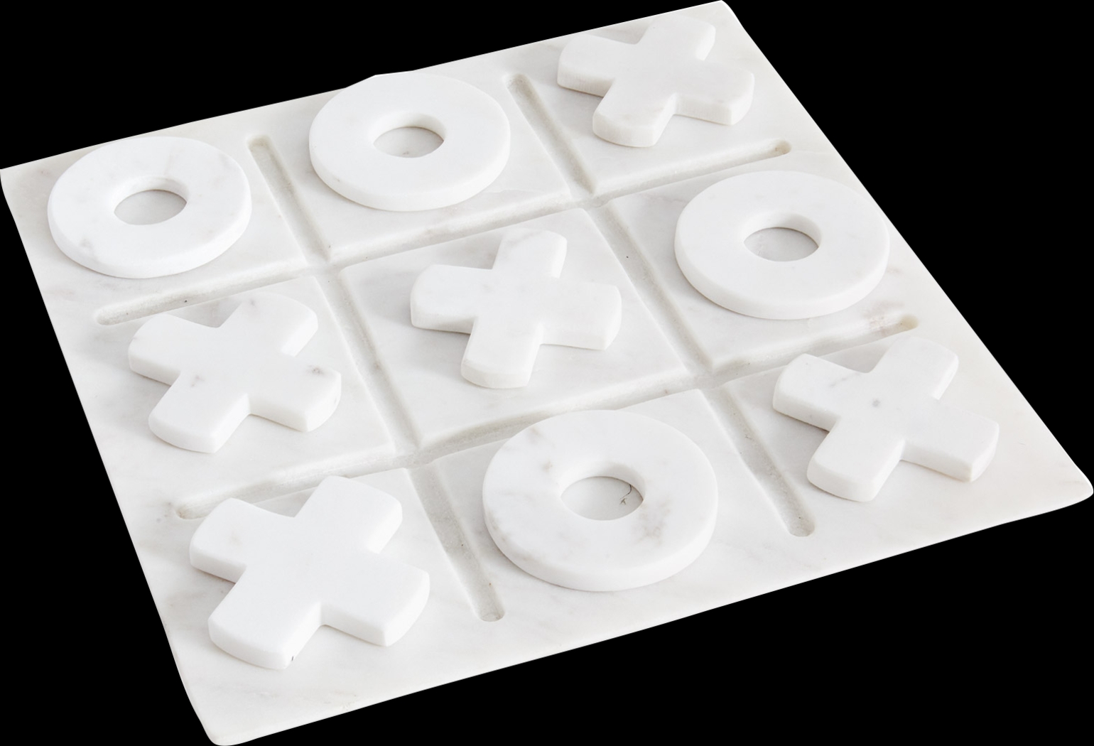 Paulwood White Tic Tac Toe Set - Thumbnail - Image 1