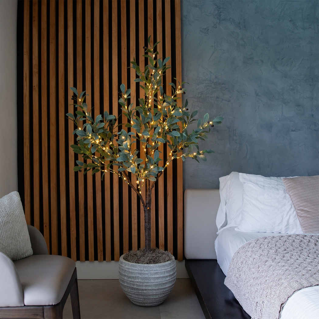 Pavlick II Green Silk Tree with Lights - Thumbnail - Image 2