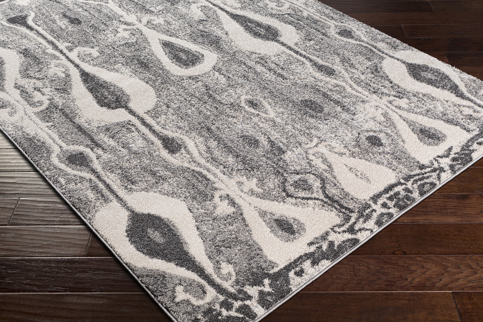 Pavly Charcoal 6' x 7'9 Rug - Thumbnail - Image 3