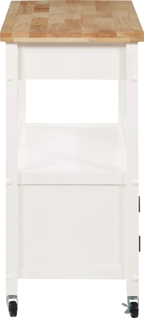Paxt White Kitchen Cart - Thumbnail - Image 6