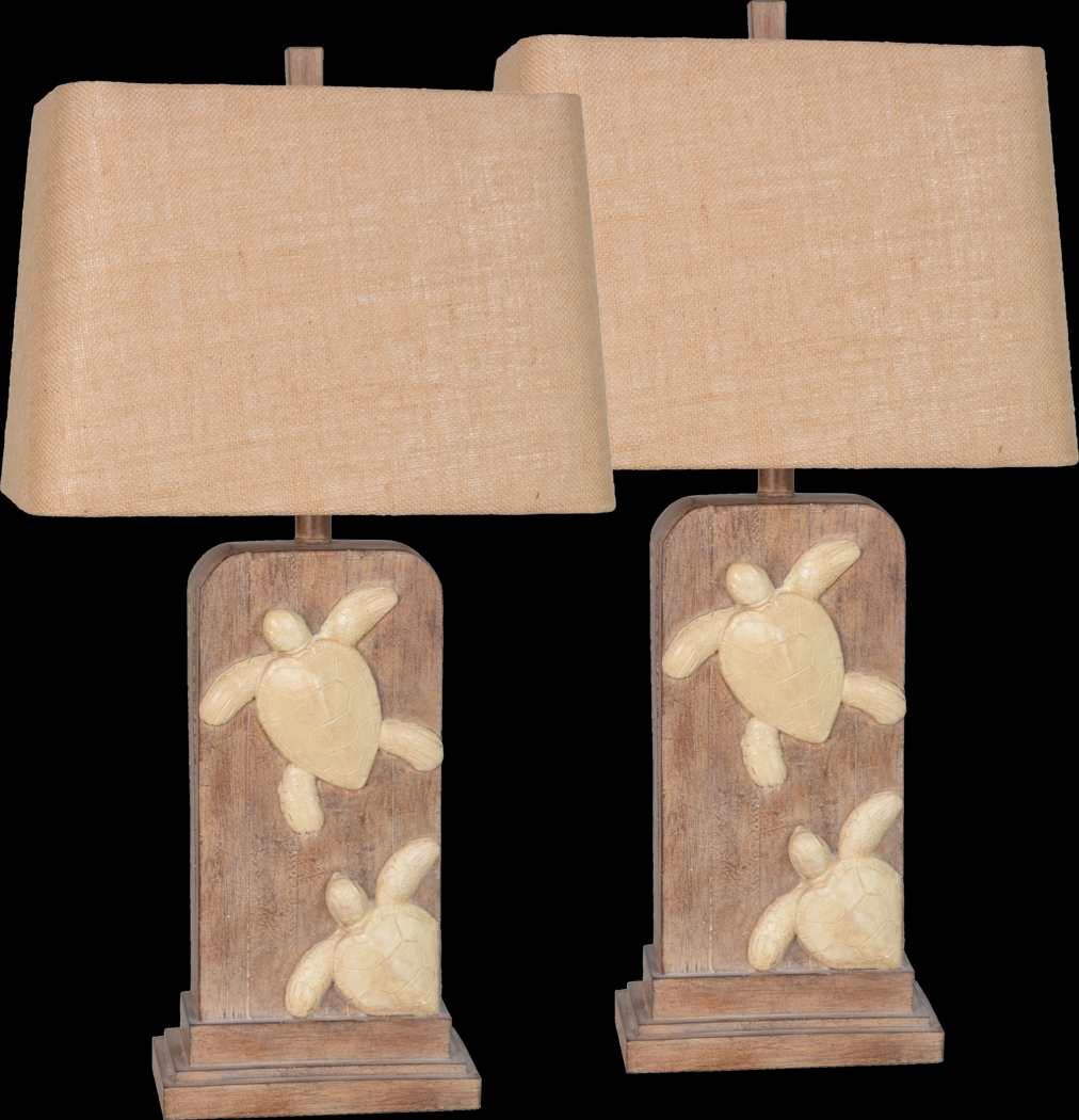 Paya Heights Brown Table Lamps, Set of 2 - Thumbnail - Image 1