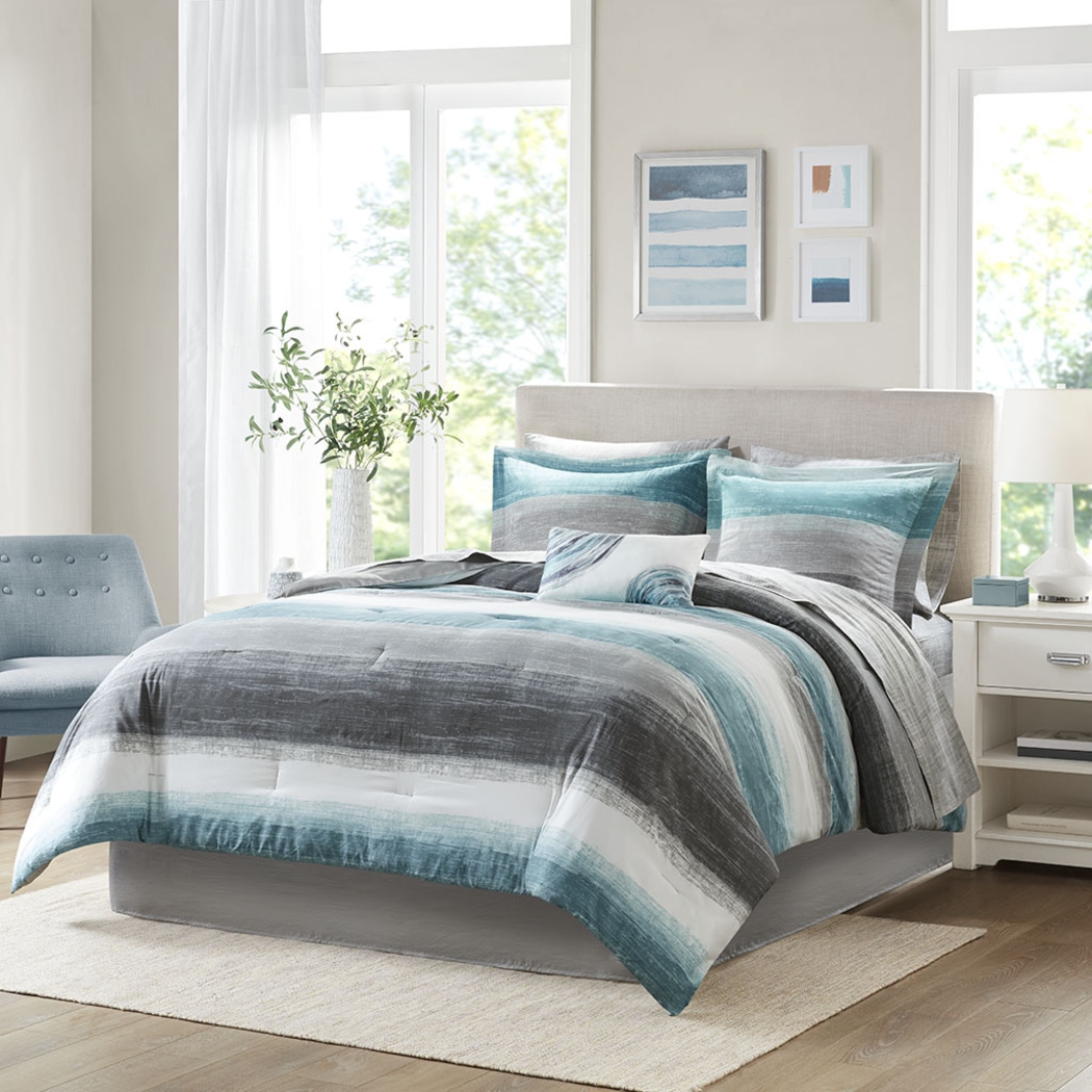 Paysee Blue Twin Comforter Set - Thumbnail - Image 1