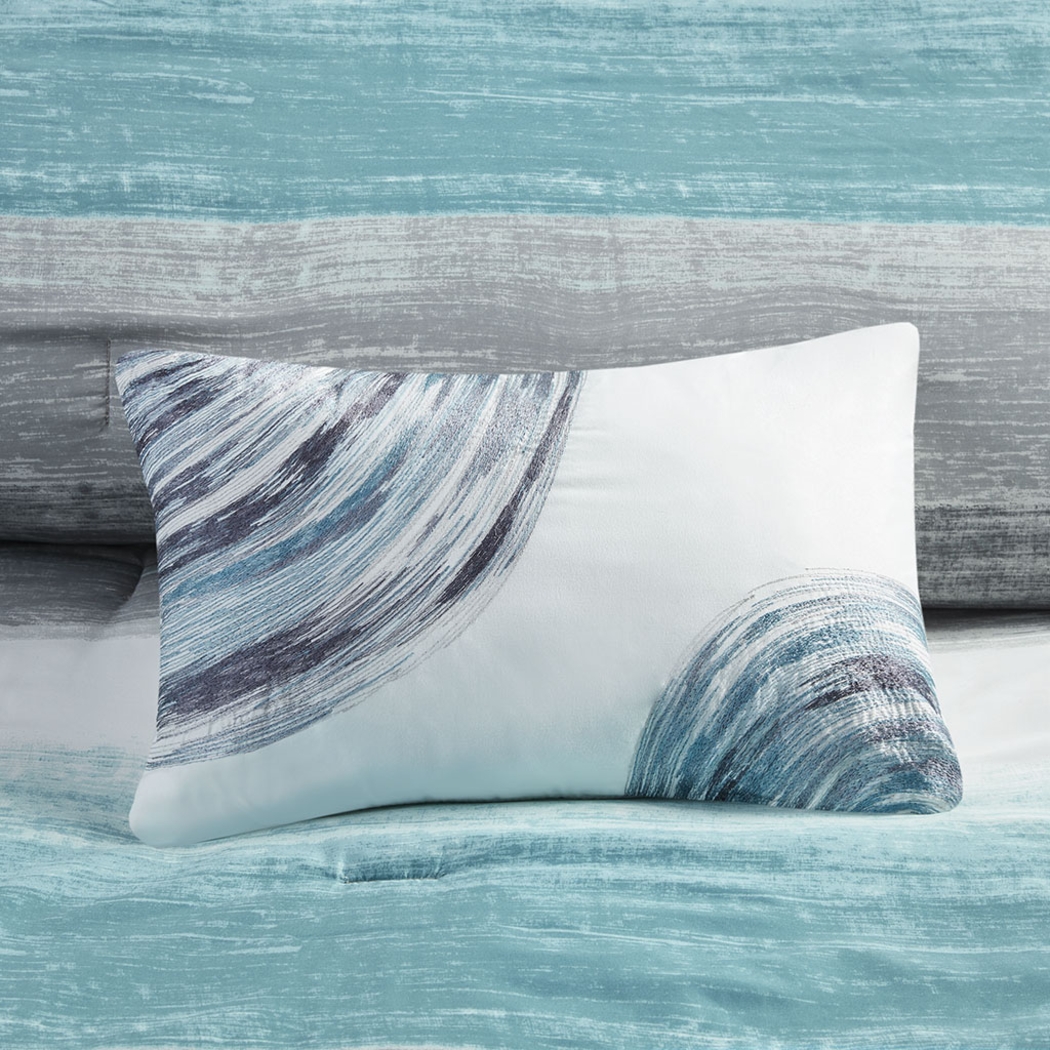 Paysee Blue 9 Pc Queen Comforter Set - Thumbnail - Image 8