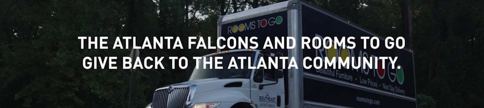 The Atlanta Falcons and Rooms To Go give back to the Atlanta community.