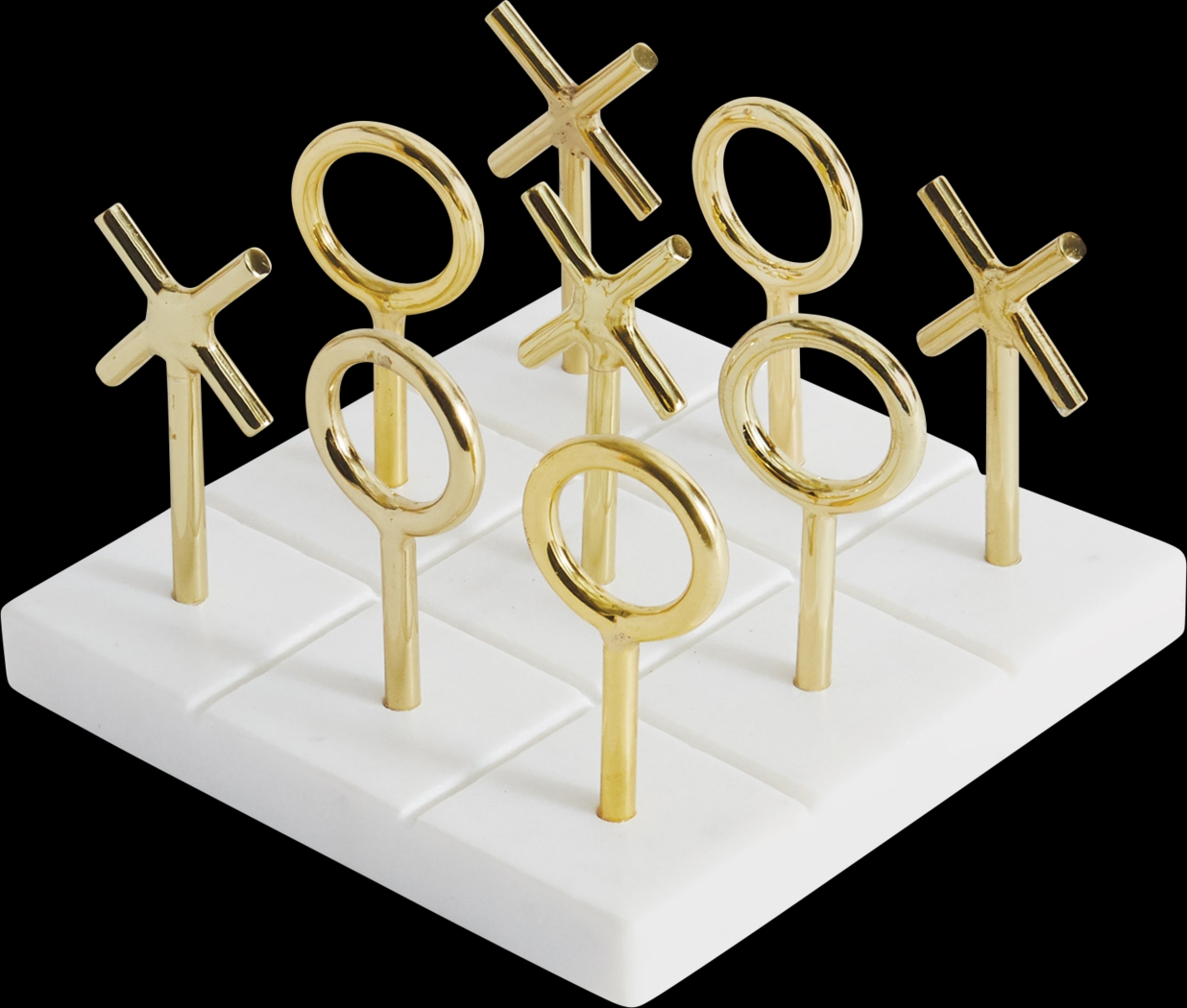 Peacedale White Tic Tac Toe Set - Thumbnail - Image 1