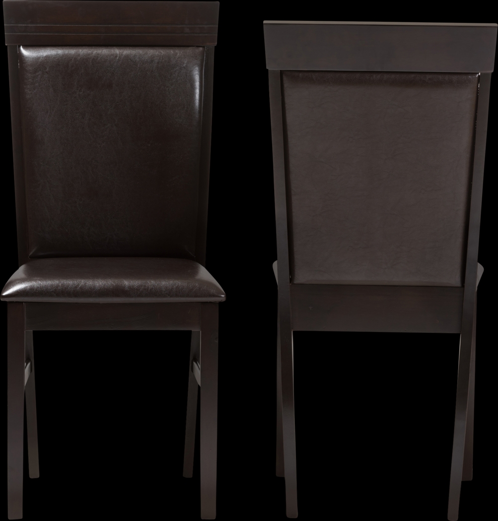 Peachcon Dark Brown Dining Chair, Set of 2 - Thumbnail - Image 5