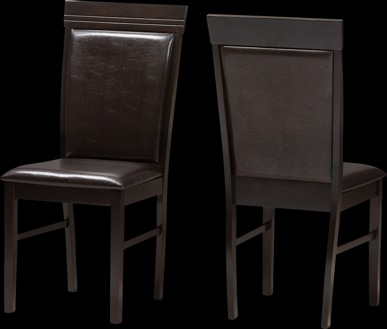 Peachcon Dark Brown Dining Chair, Set of 2 - Thumbnail - Image 1