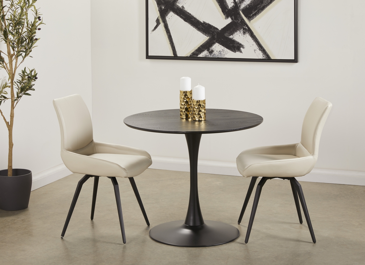 Peachgrove Black Dining Table - Thumbnail - Image 2