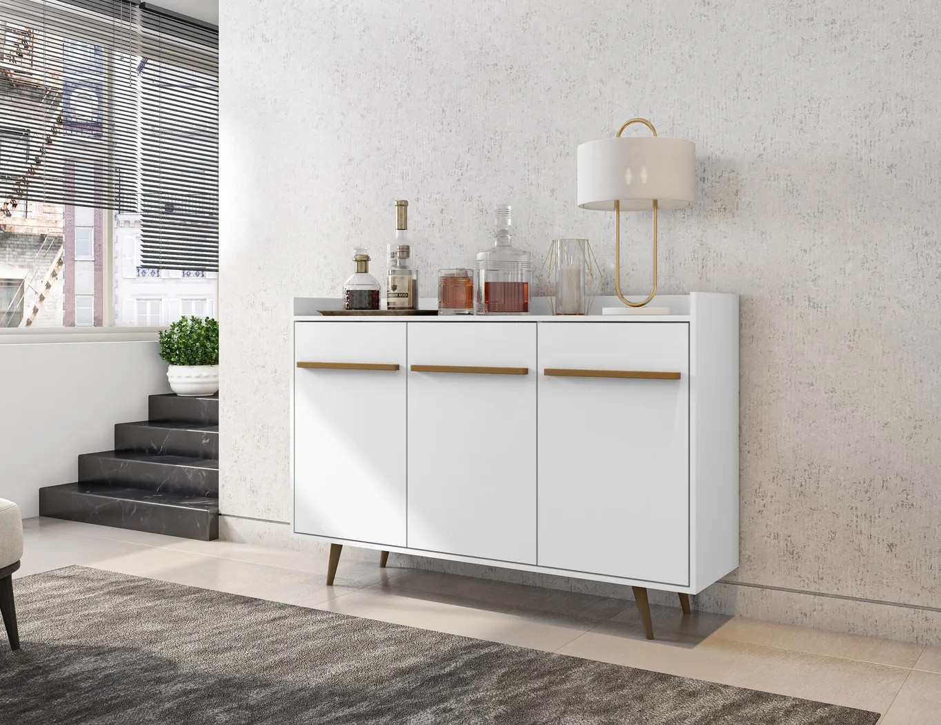 Peachtube White Sideboard - Thumbnail - Image 4