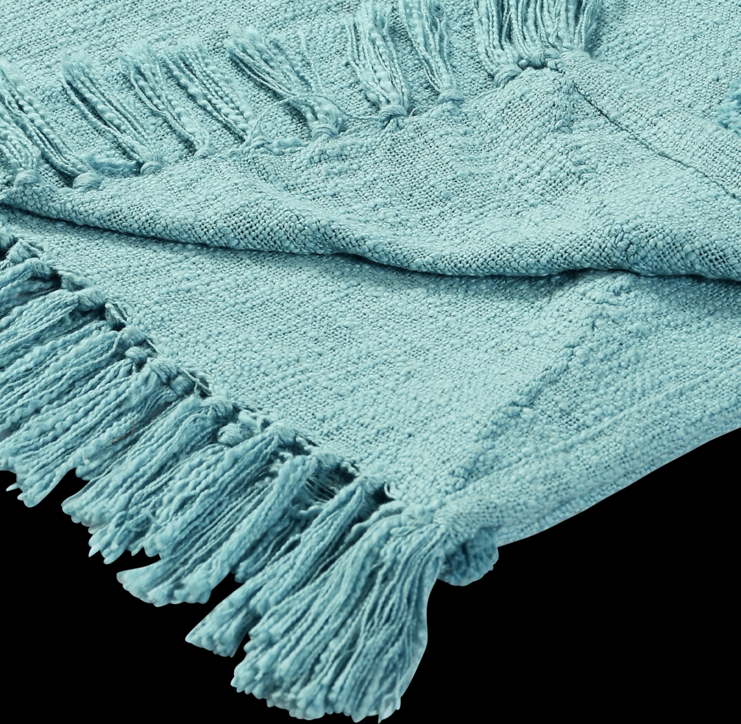Peachwell Aqua Throw Blanket - Thumbnail - Image 4