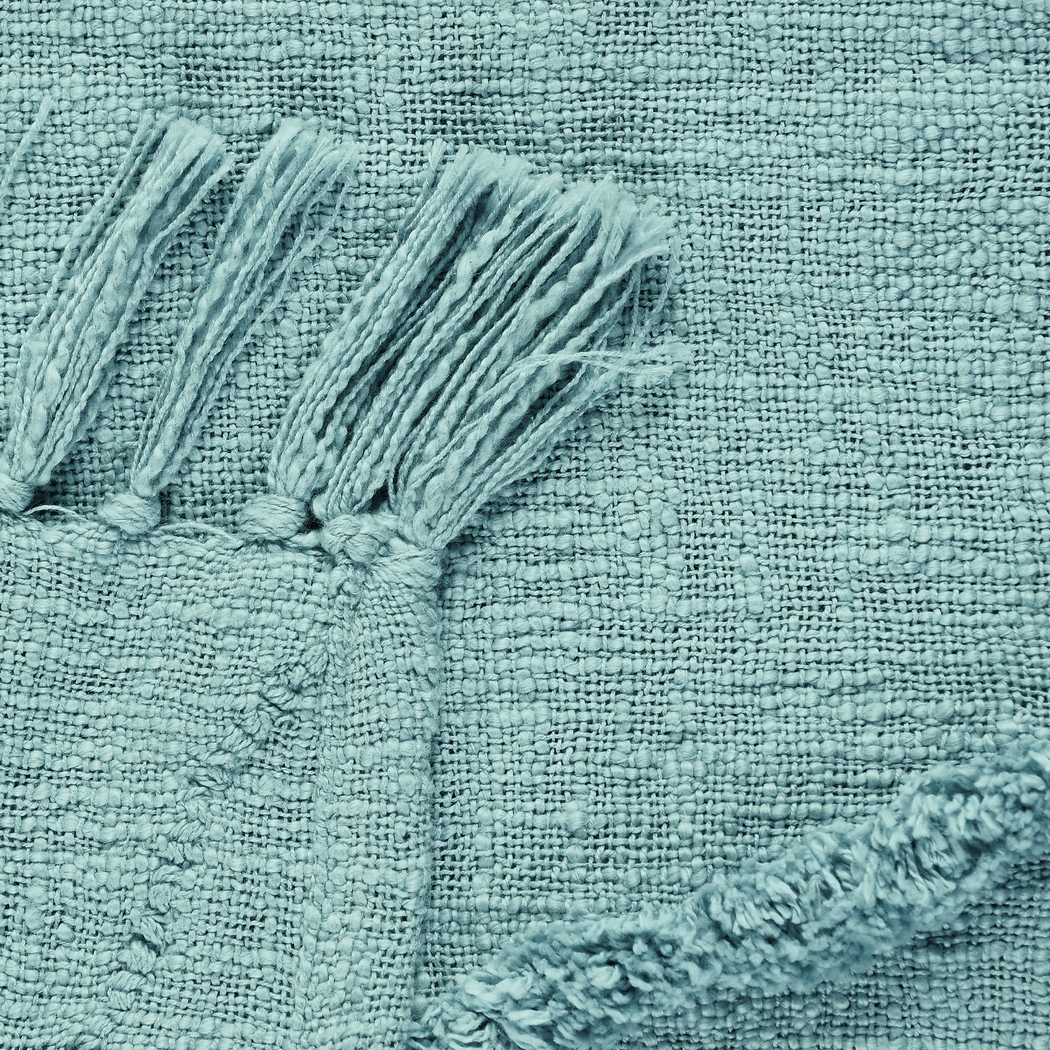 Peachwell Aqua Throw Blanket - Thumbnail - Image 5
