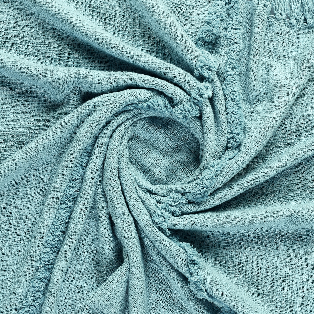 Peachwell Aqua Throw Blanket - Thumbnail - Image 6