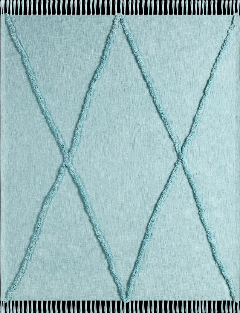 Peachwell Aqua Throw Blanket - Thumbnail - Image 1