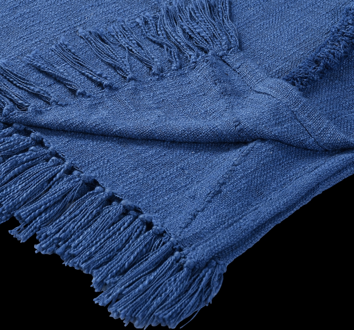 Peachwell Blue Throw Blanket - Thumbnail - Image 4