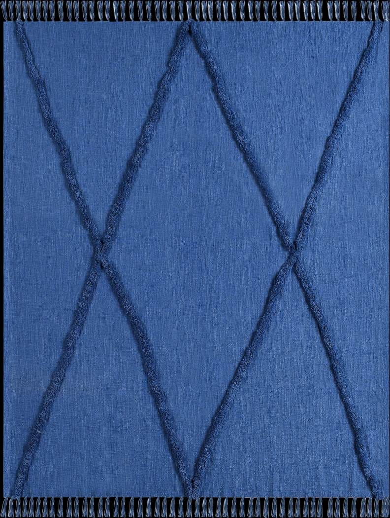 Peachwell Blue Throw Blanket - Thumbnail - Image 1