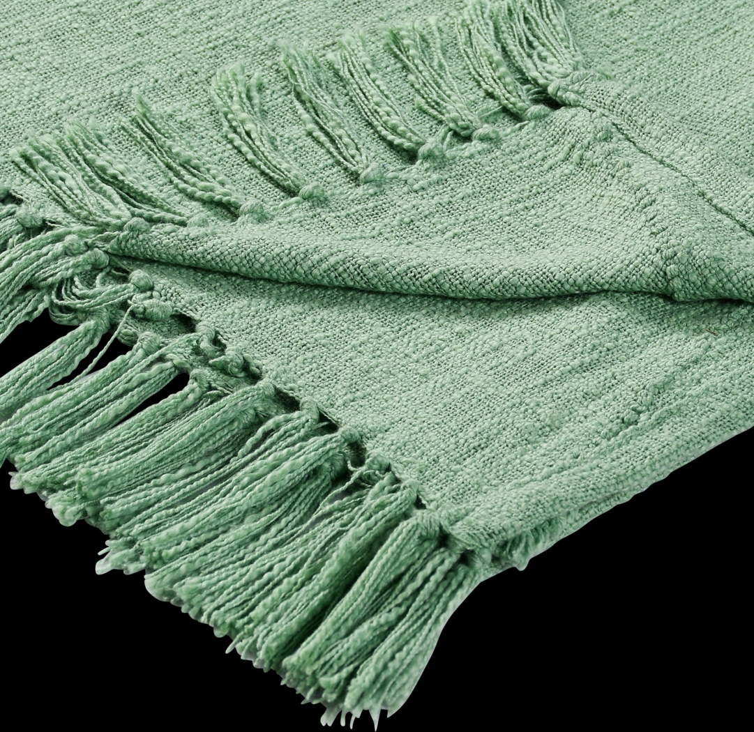 Peachwell Green Throw Blanket - Thumbnail - Image 4