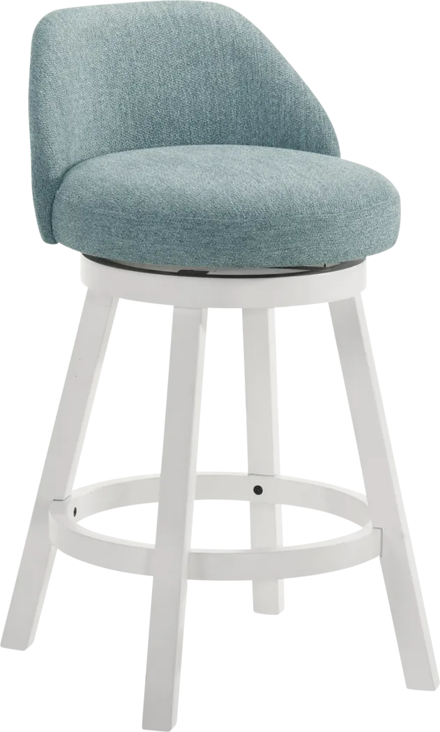 Peachworld Blue Swivel Counter Height Stool - Thumbnail - Image 1
