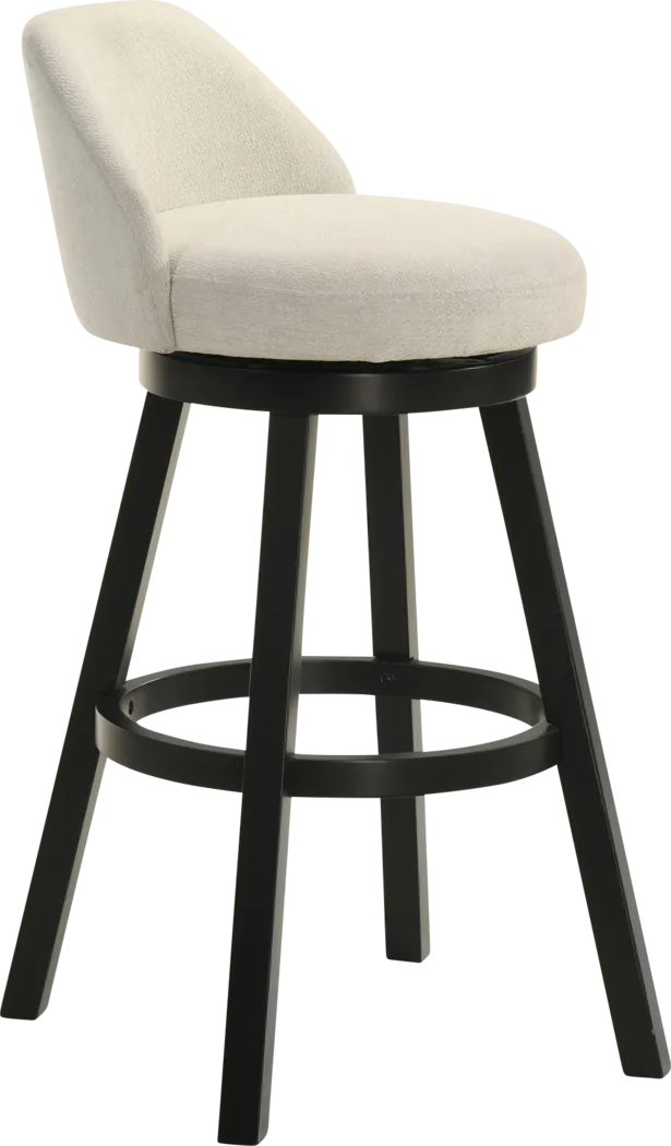 Peachworld White Swivel Barstool - Thumbnail - Image 7