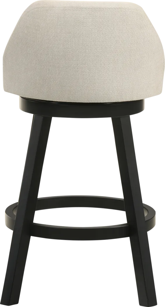 Peachworld White Swivel Counter Height Stool - Thumbnail - Image 3