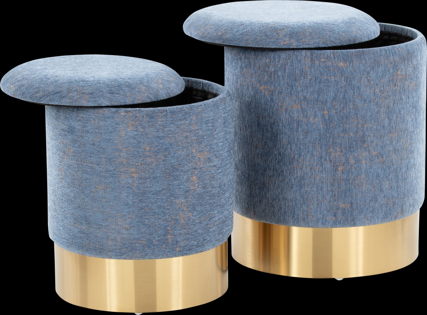 Pearlie Blue Ottoman, Set of 2 - Thumbnail - Image 7