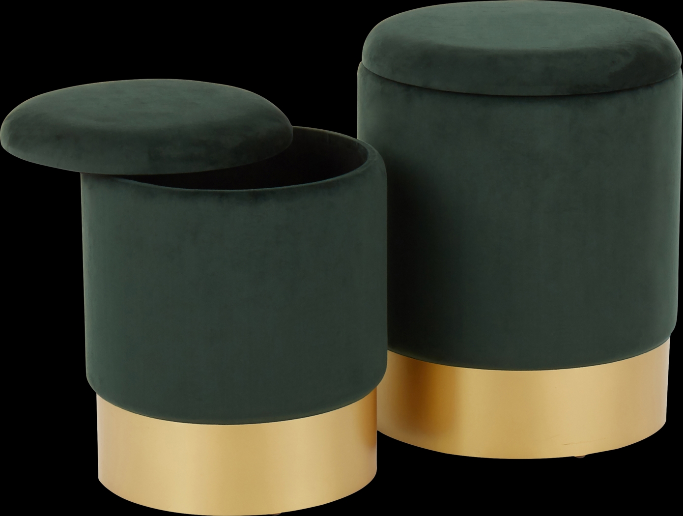 Pearlie Green Ottoman, Set of 2 - Thumbnail - Image 2