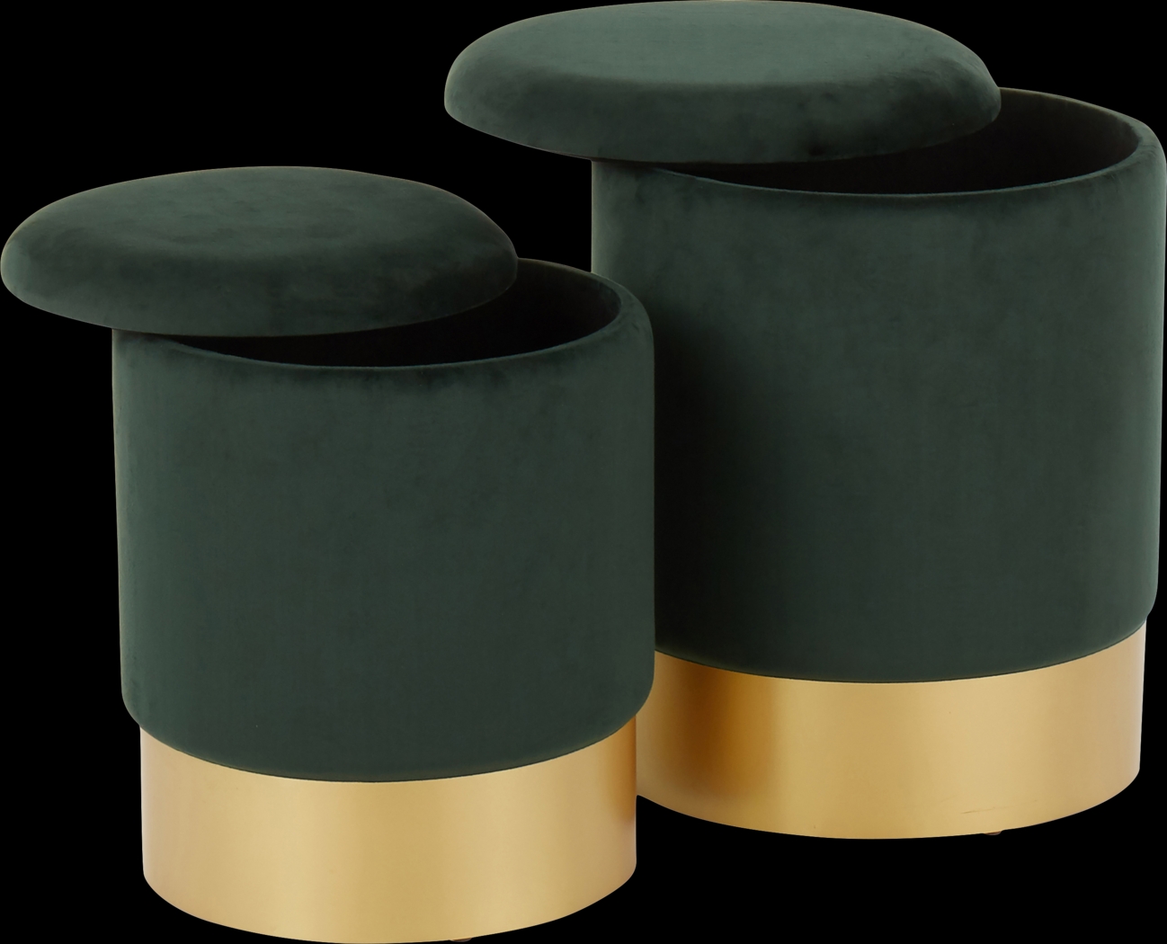 Pearlie Green Ottoman, Set of 2 - Thumbnail - Image 4