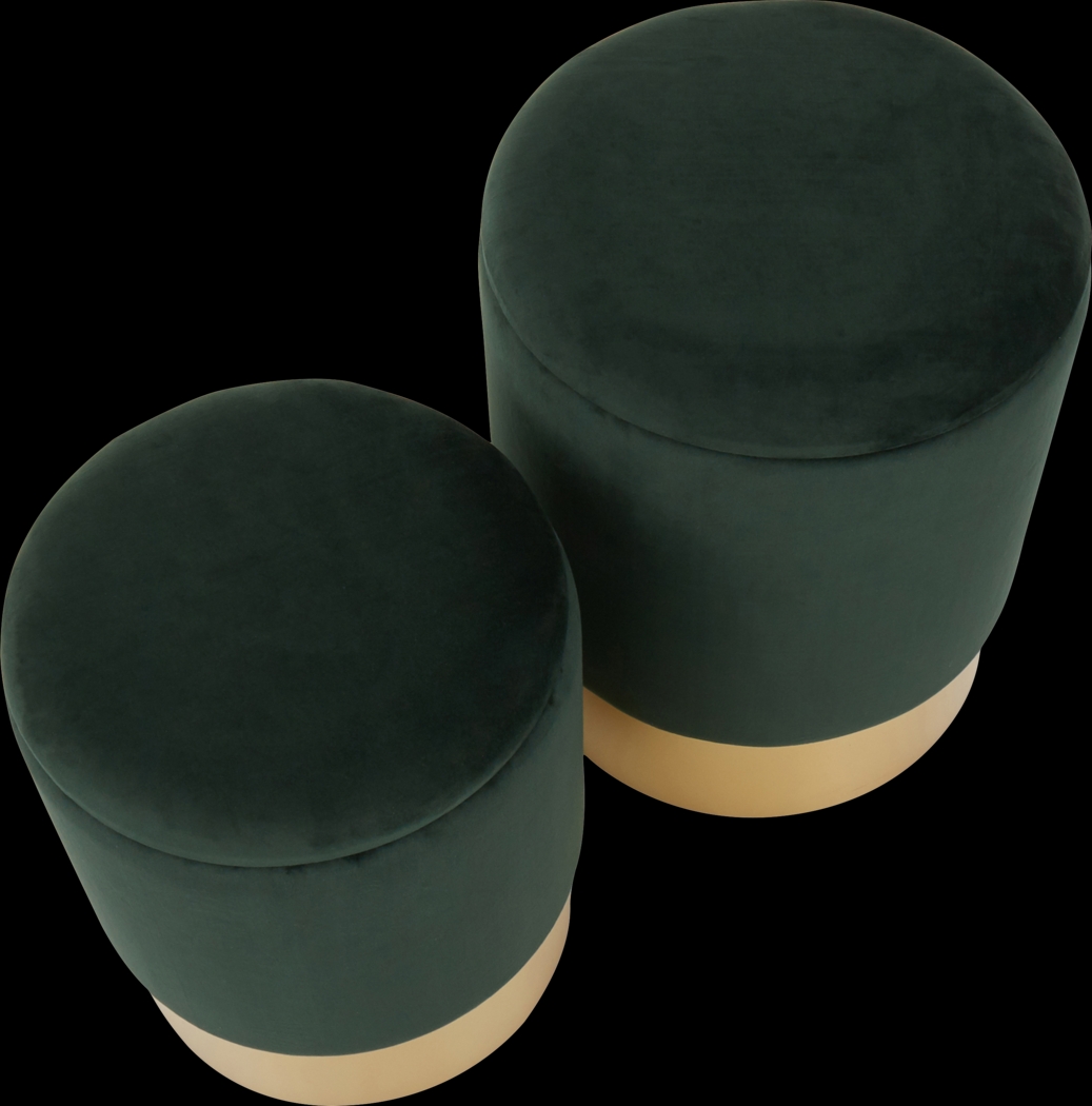 Pearlie Green Ottoman, Set of 2 - Thumbnail - Image 5