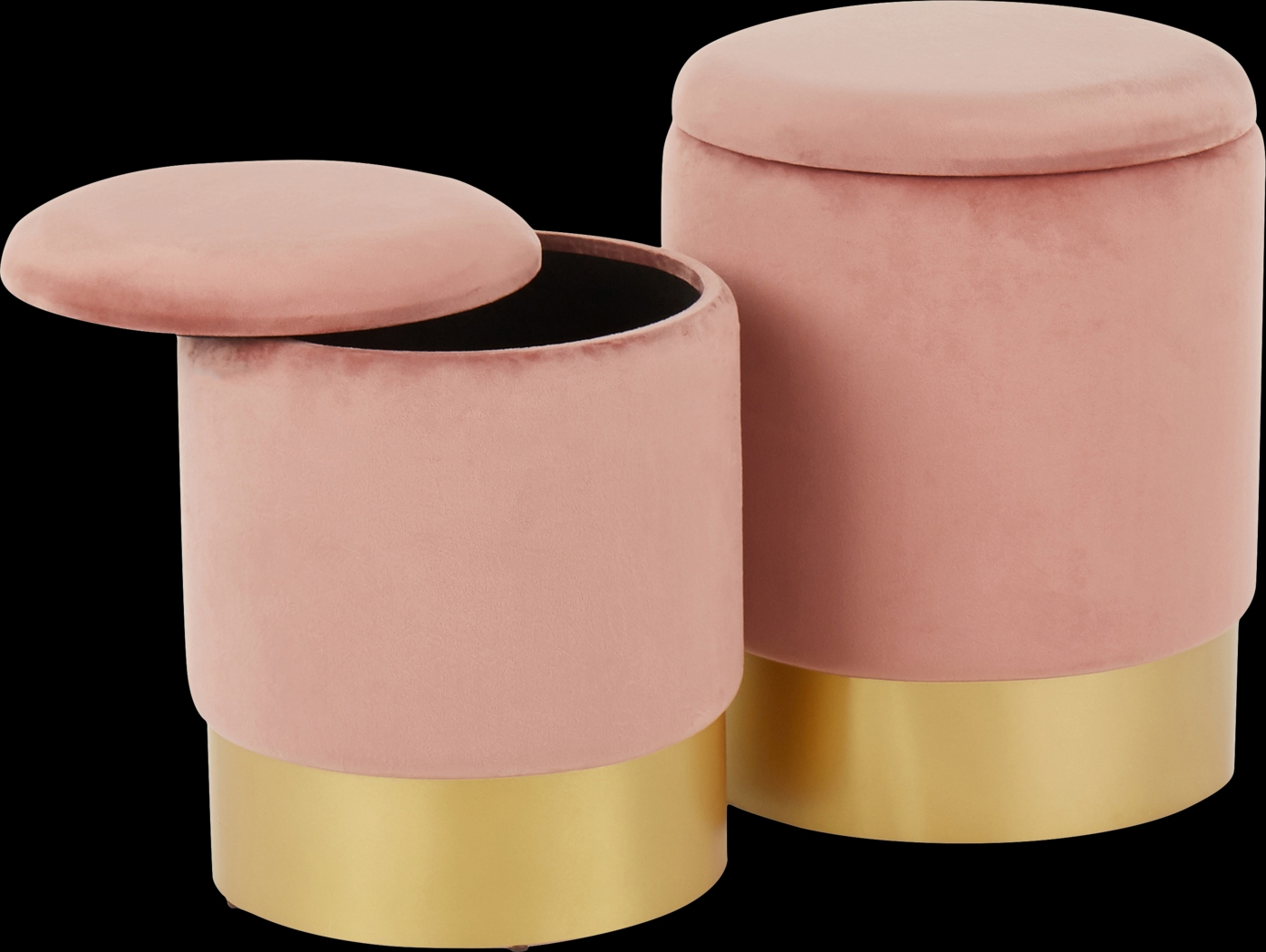 Pearlie Pink Ottoman, Set of 2 - Thumbnail - Image 2