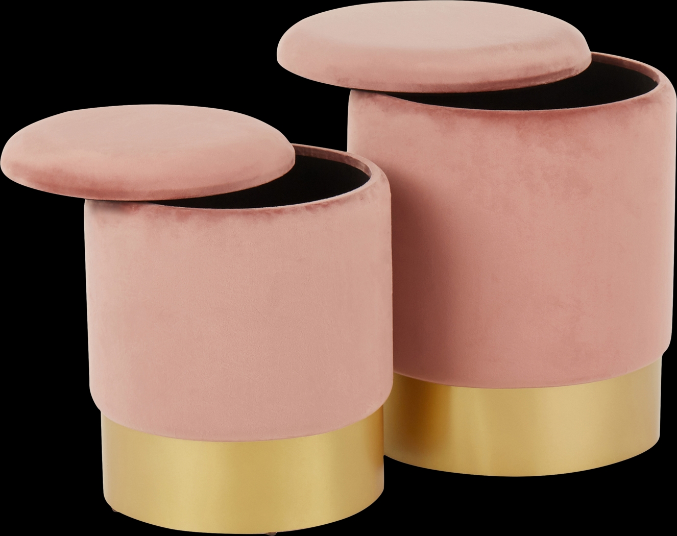 Pearlie Pink Ottoman, Set of 2 - Thumbnail - Image 4