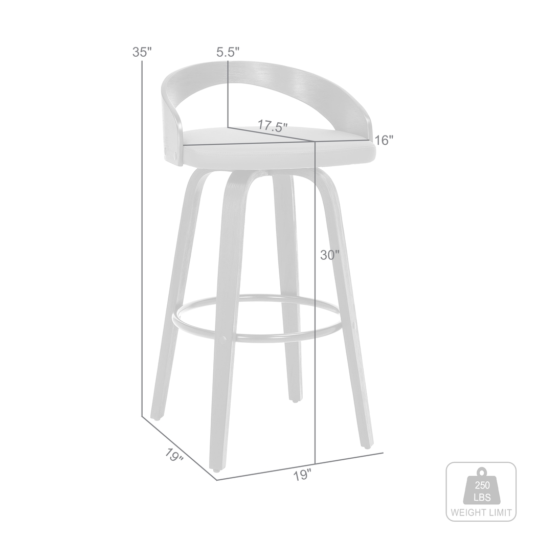 Pearllight Cream Barstool - Thumbnail - Image 4