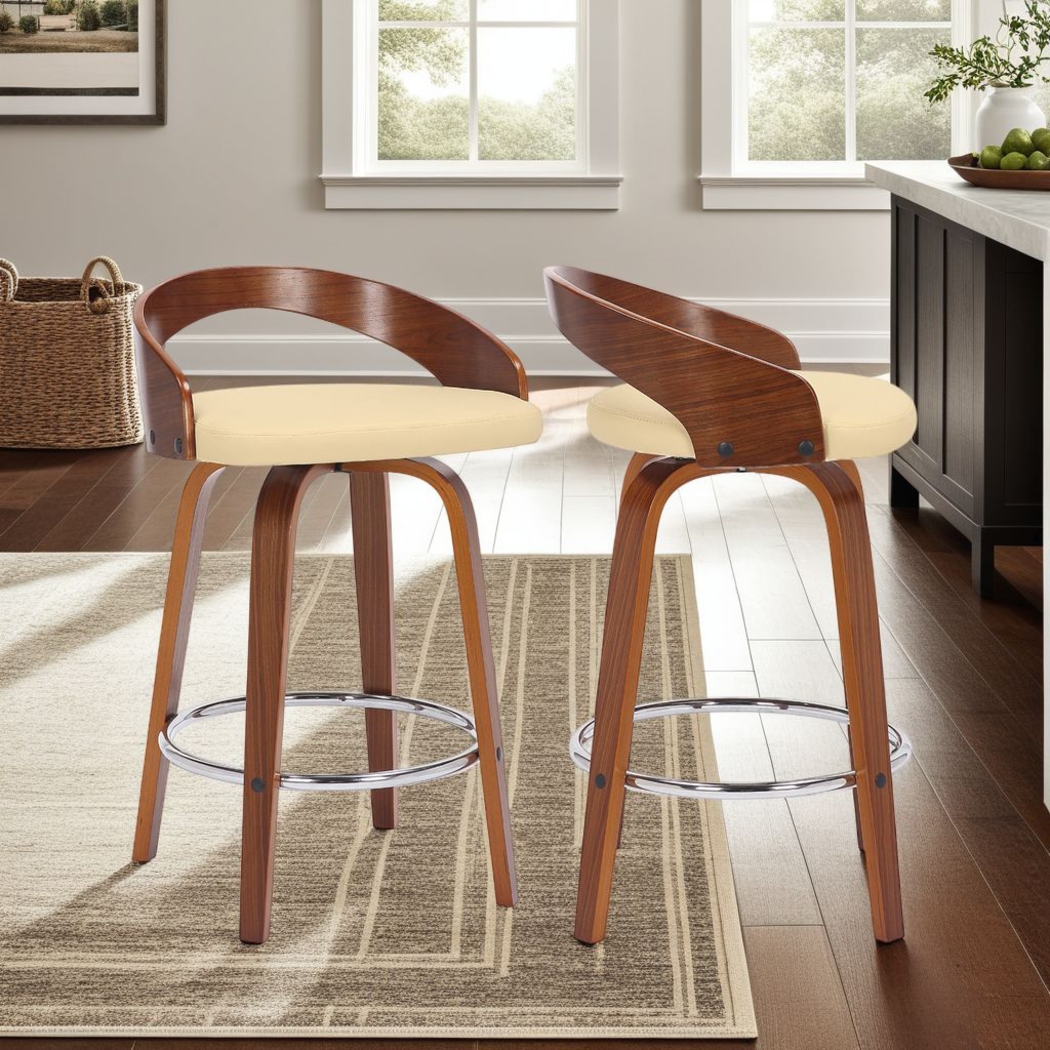 Pearllight Cream Counter Height Stool - Thumbnail - Image 2